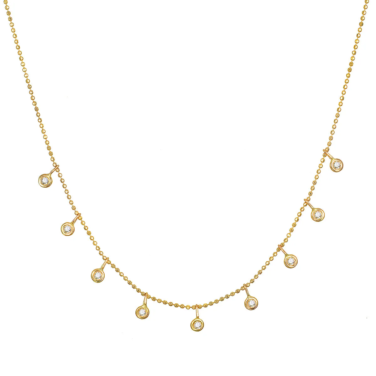 Scatter Joy 14kt Gold Diamond Necklace