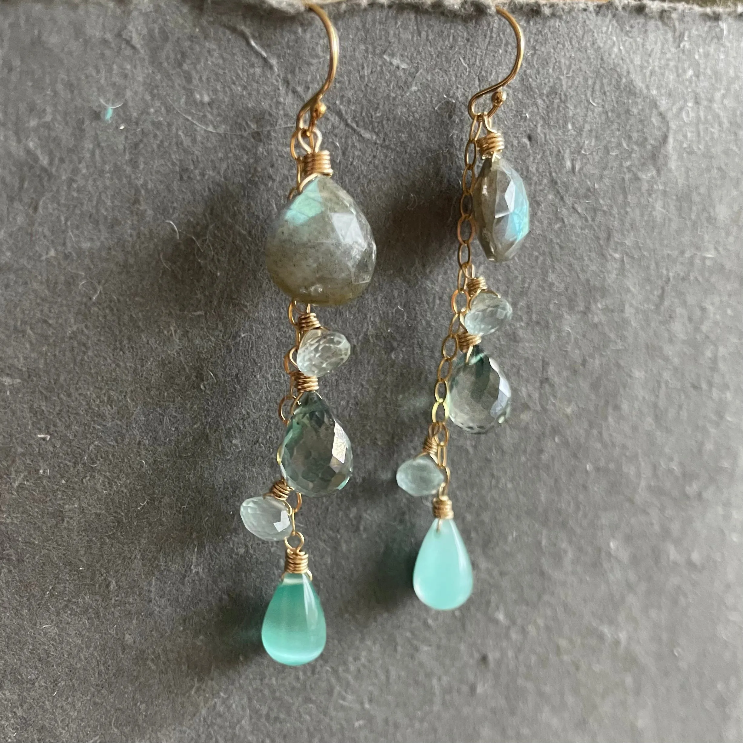 Shimmer Lover Labradorite Cascade Earrings lol