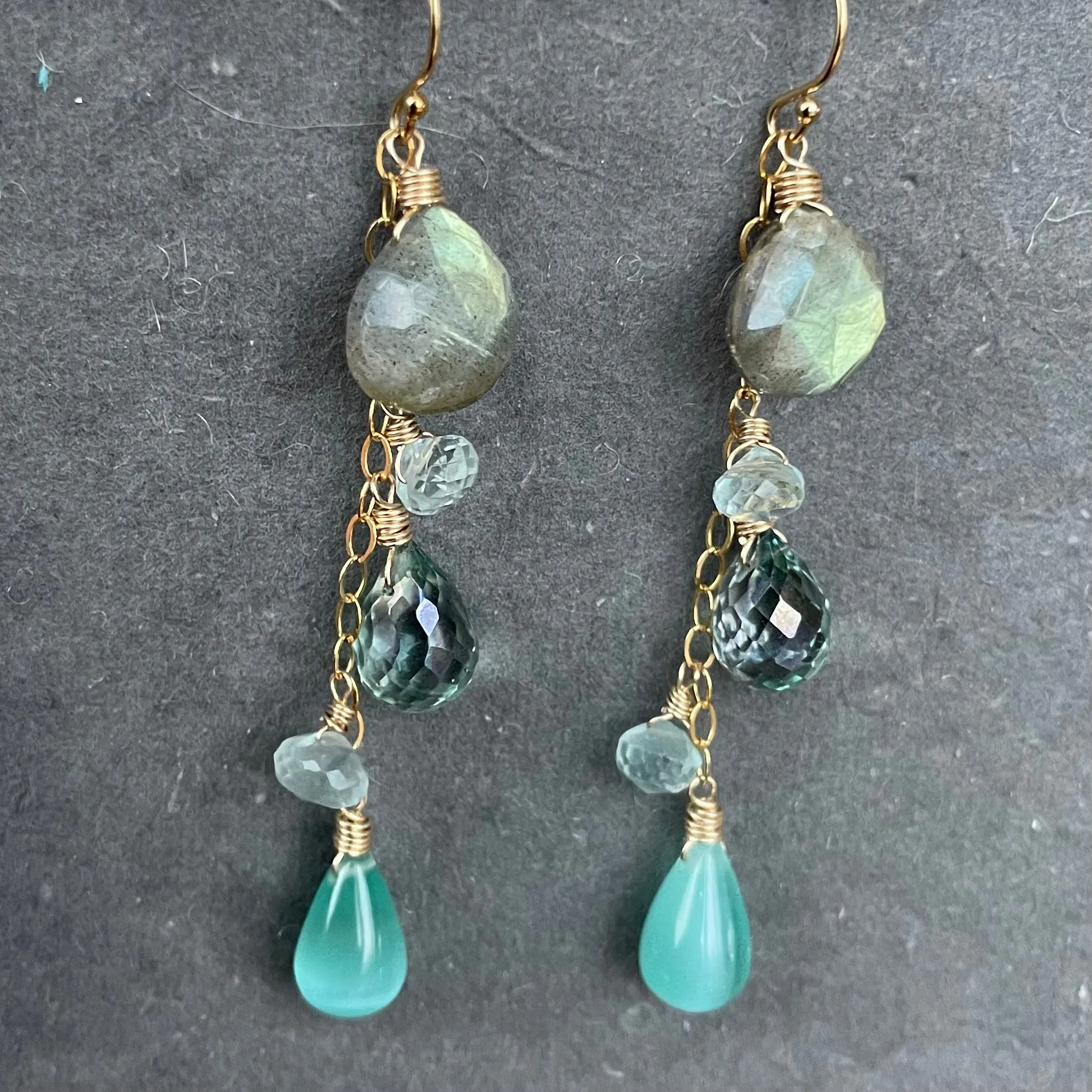 Shimmer Lover Labradorite Cascade Earrings lol