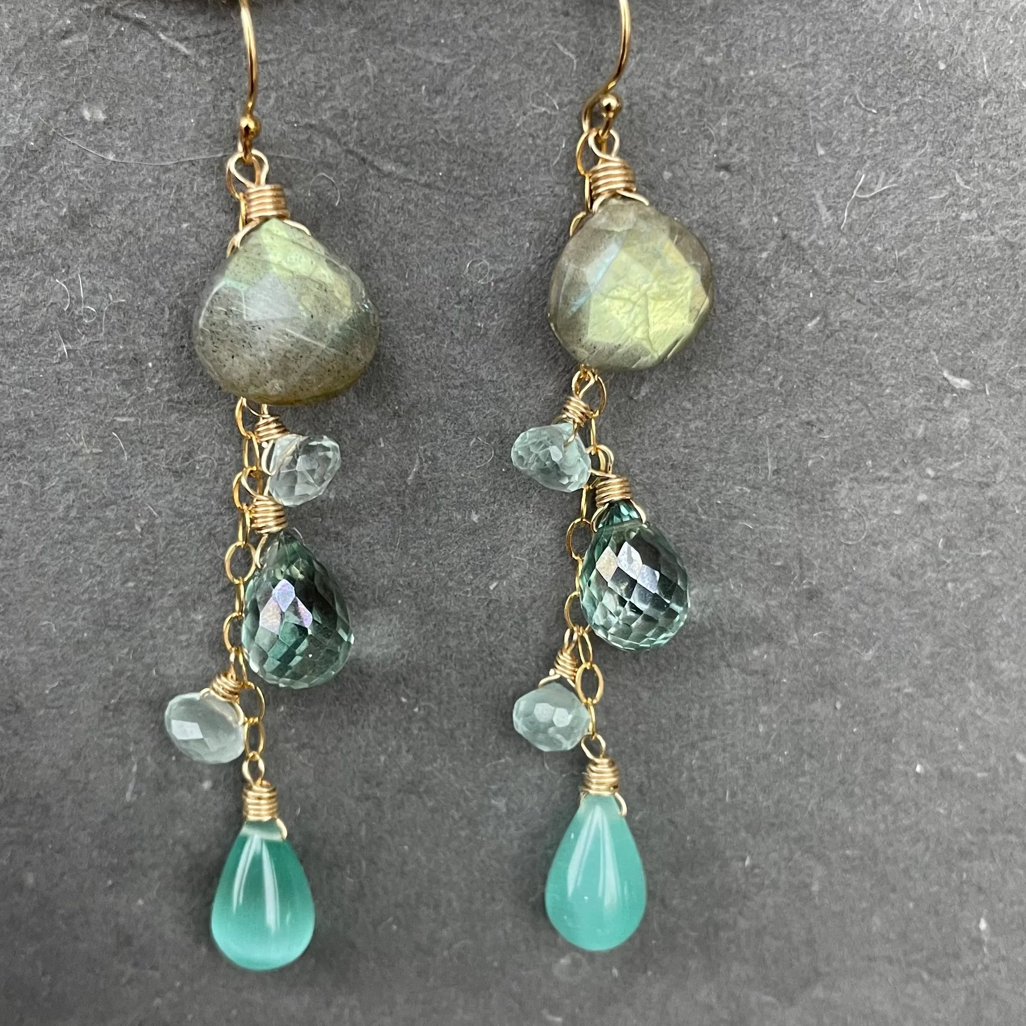 Shimmer Lover Labradorite Cascade Earrings lol