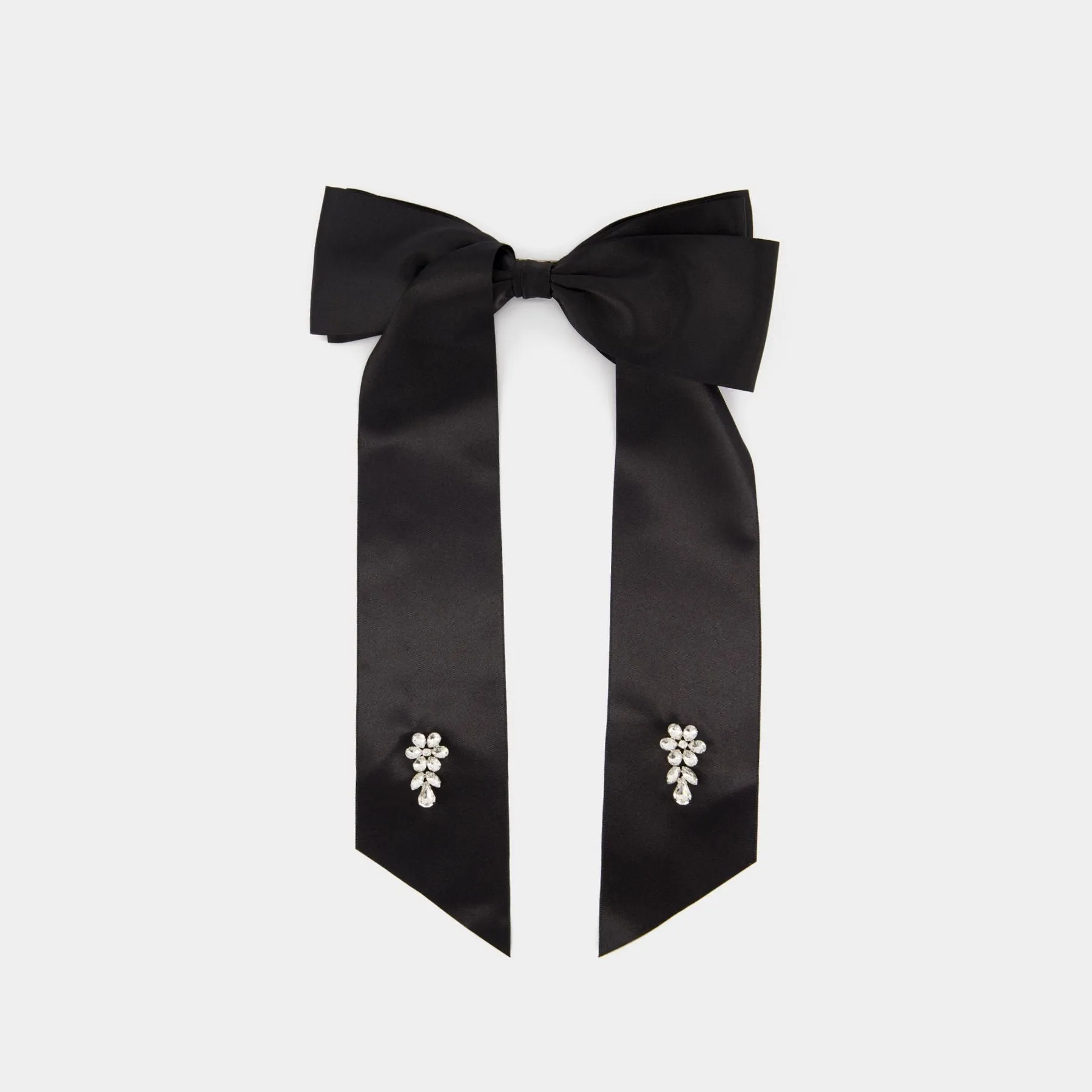 Simone Rocha  Flower Bow Hair Clip - Simone Rocha - Polyester - Black