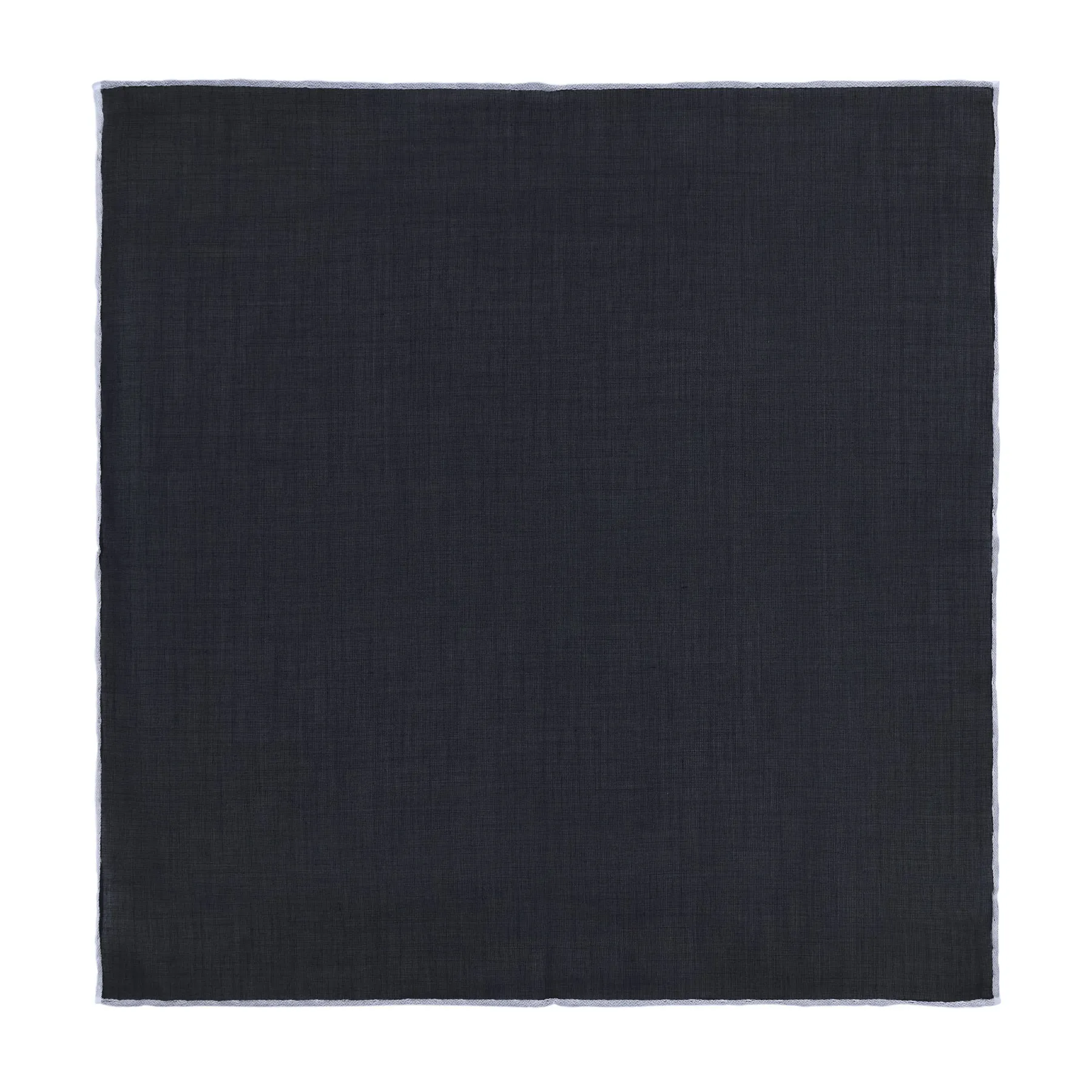  Simonnot Godard Cotton Pocket Square in Black