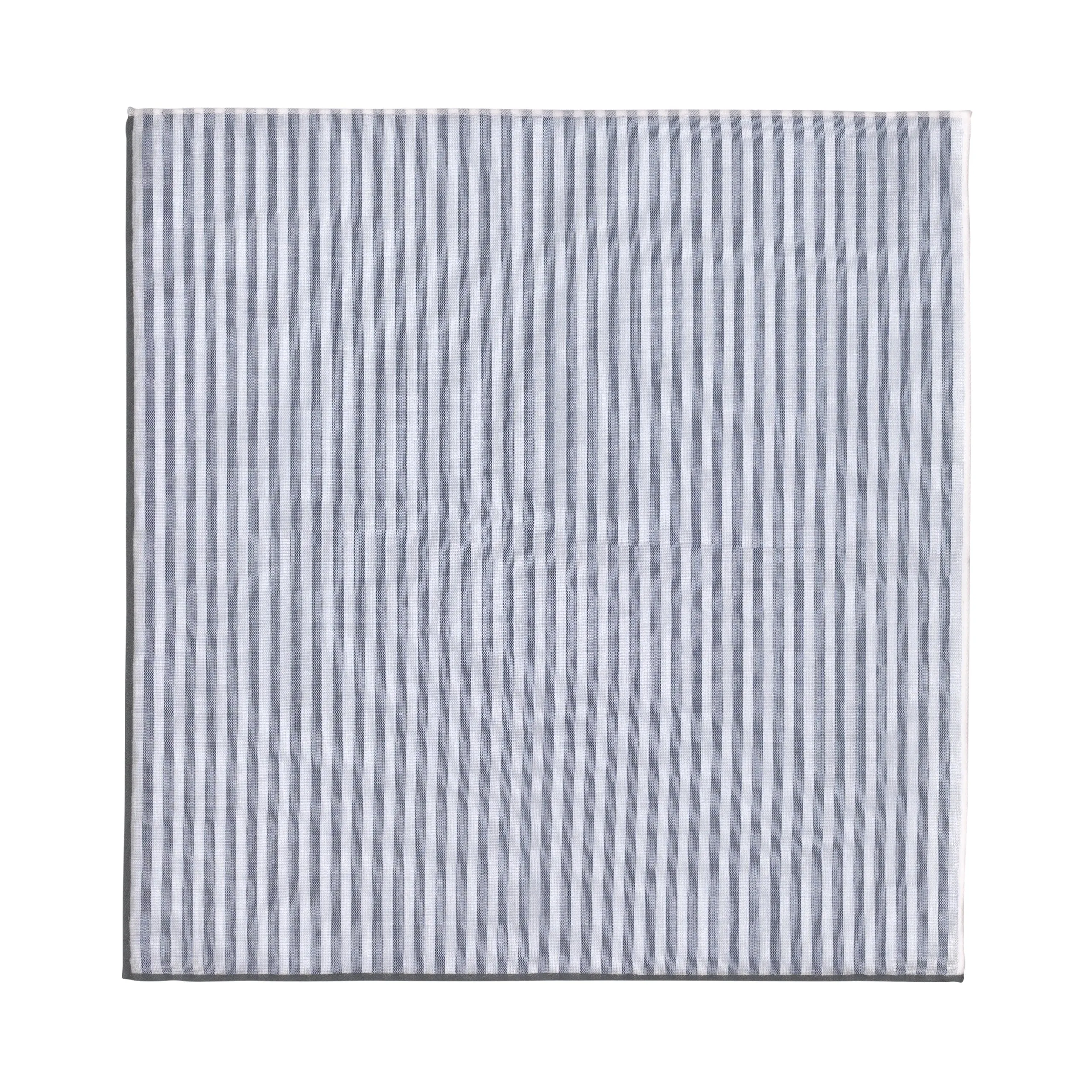  Simonnot Godard Cotton Pocket Square in Navy Blue and White