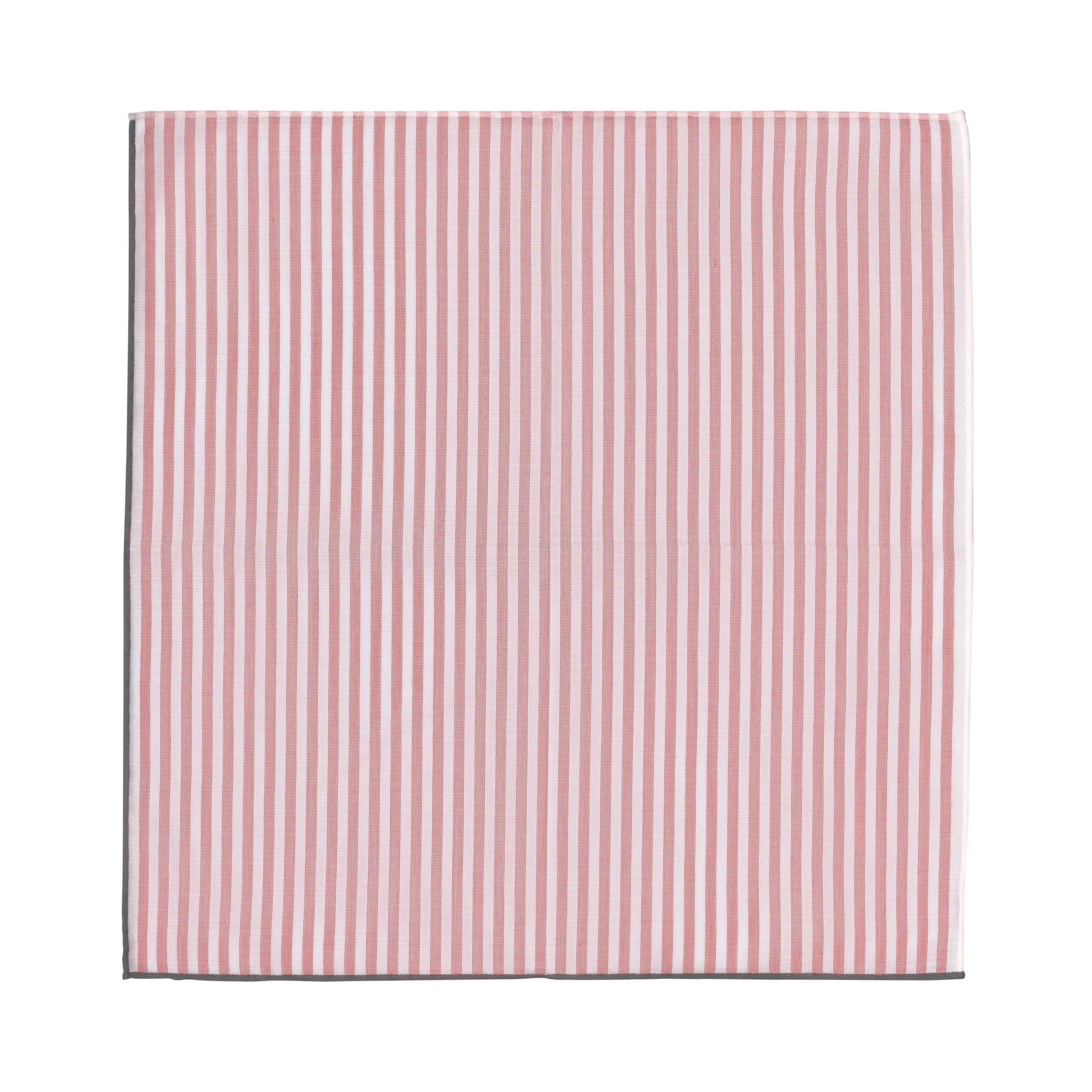  Simonnot Godard Cotton Pocket Square in Red and White