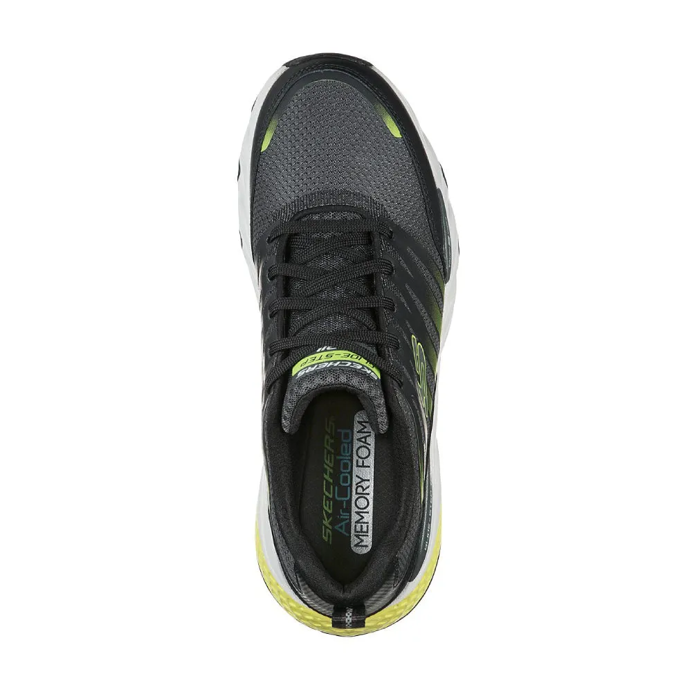 SKECHERS Men's Glide-Step Trail Running Shoe (Black)