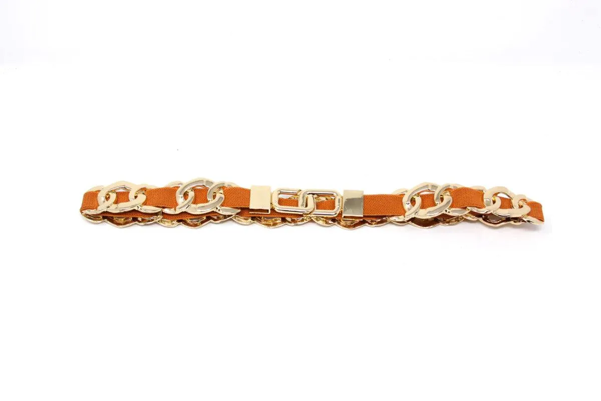 Skinny Chain Stretch Belt