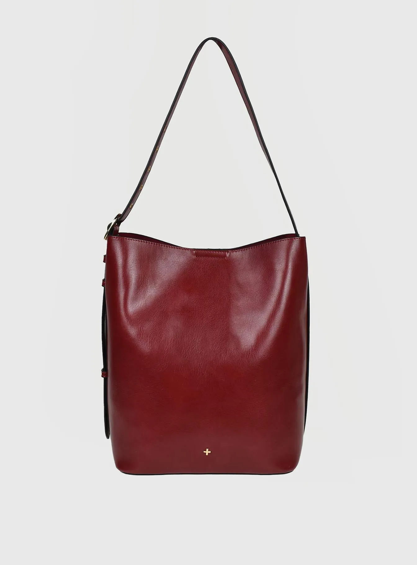 Sopha Dopha X Peta & Jain Asher Bucket Bag Burgundy