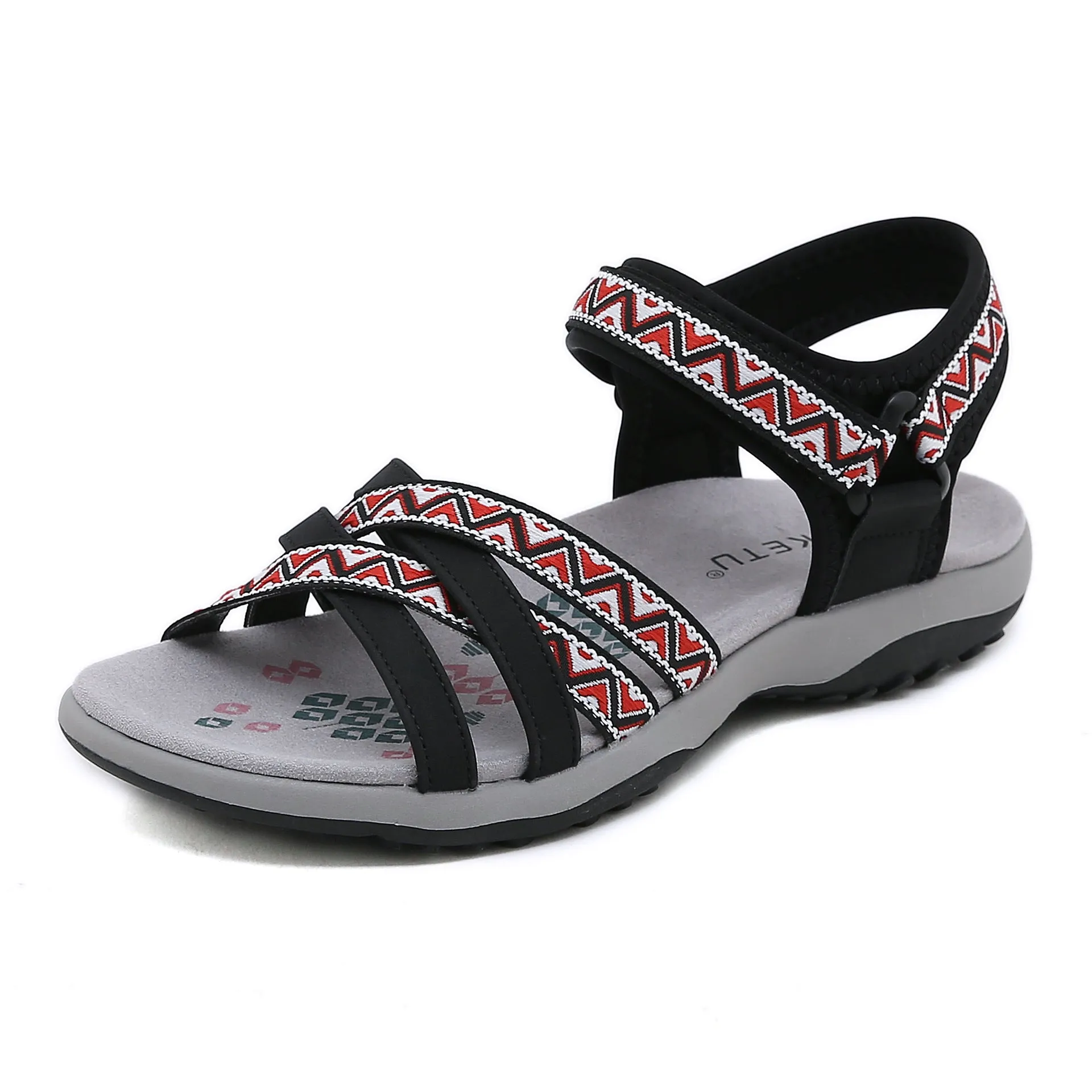 Sports Sandals Printed Velcro Plus Size Women's Shoes