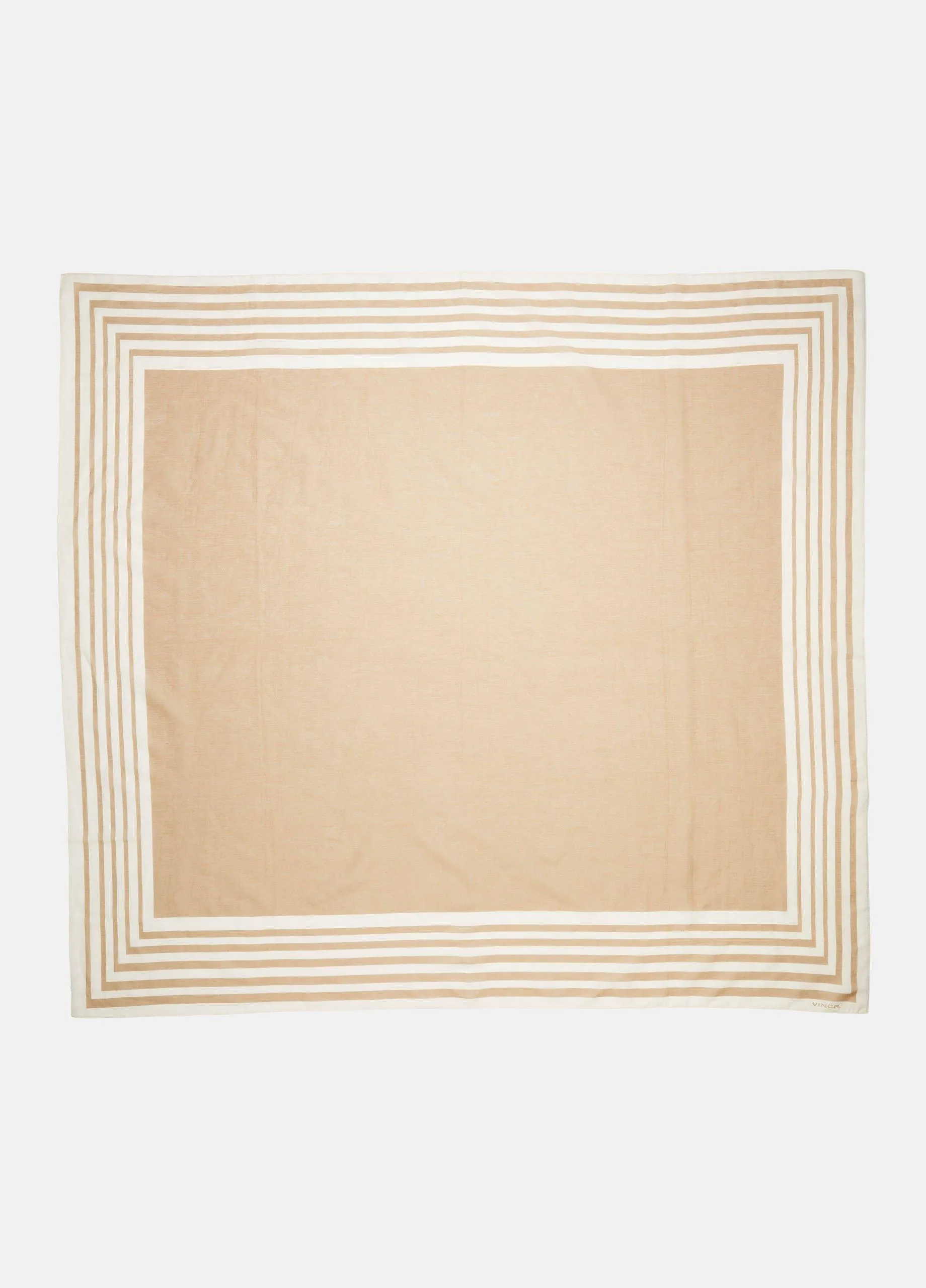 Striped Silk Square Scarf