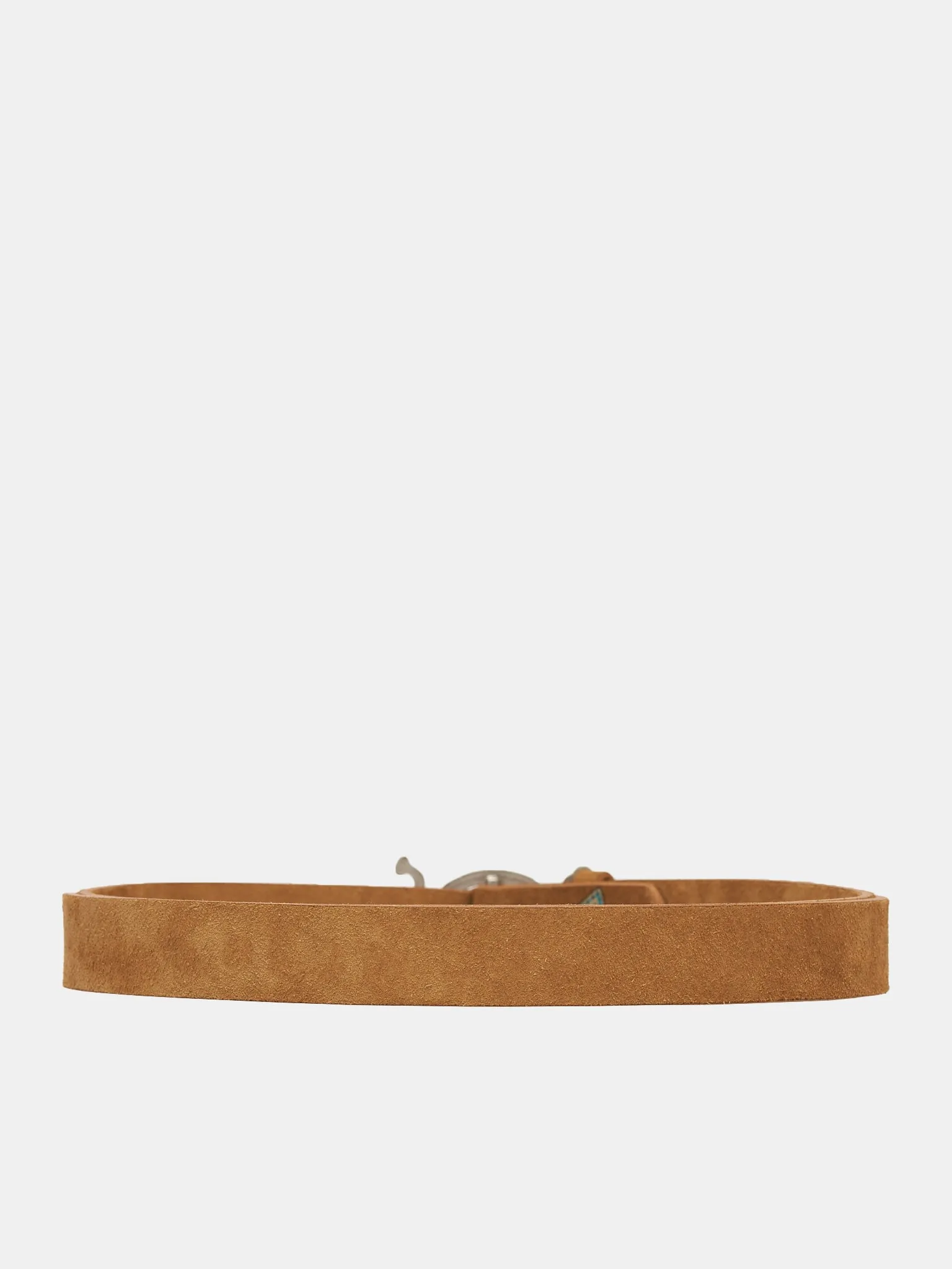 Suede Neptune Buckle Belt (K2303XG507-BEIGE)