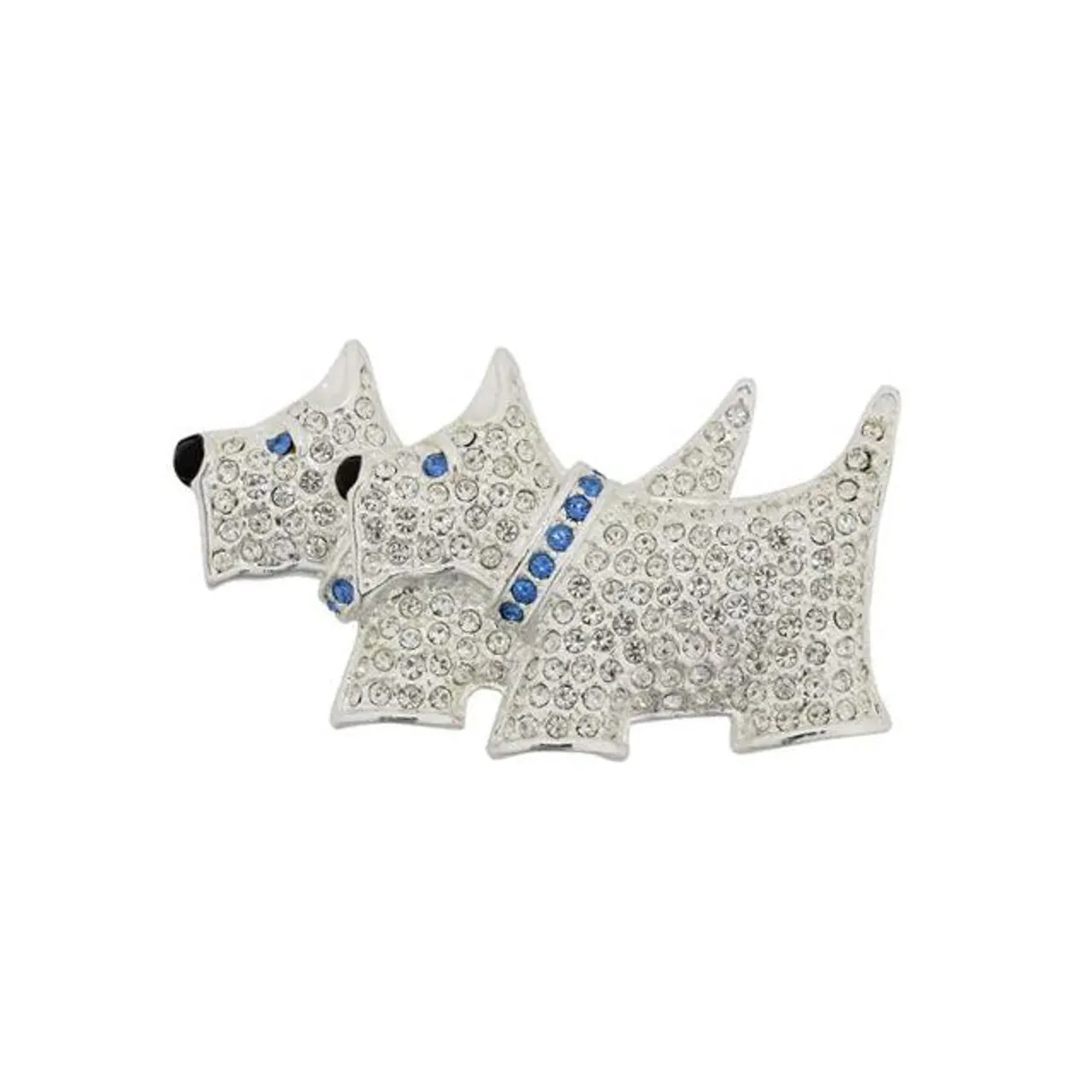 SUSAN CAPLAN VINTAGE 1980s vintage napier scottish terriers brooch -                         -                     -            