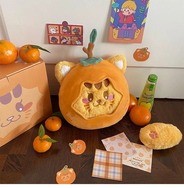 Tangerine Cat plushies bag (you can change its clothes)