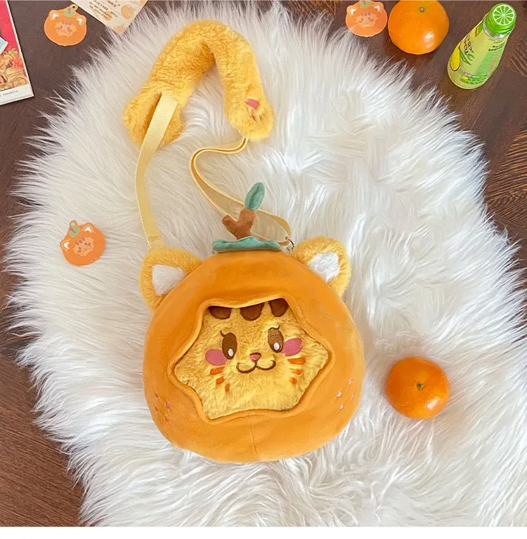 Tangerine Cat plushies bag (you can change its clothes)