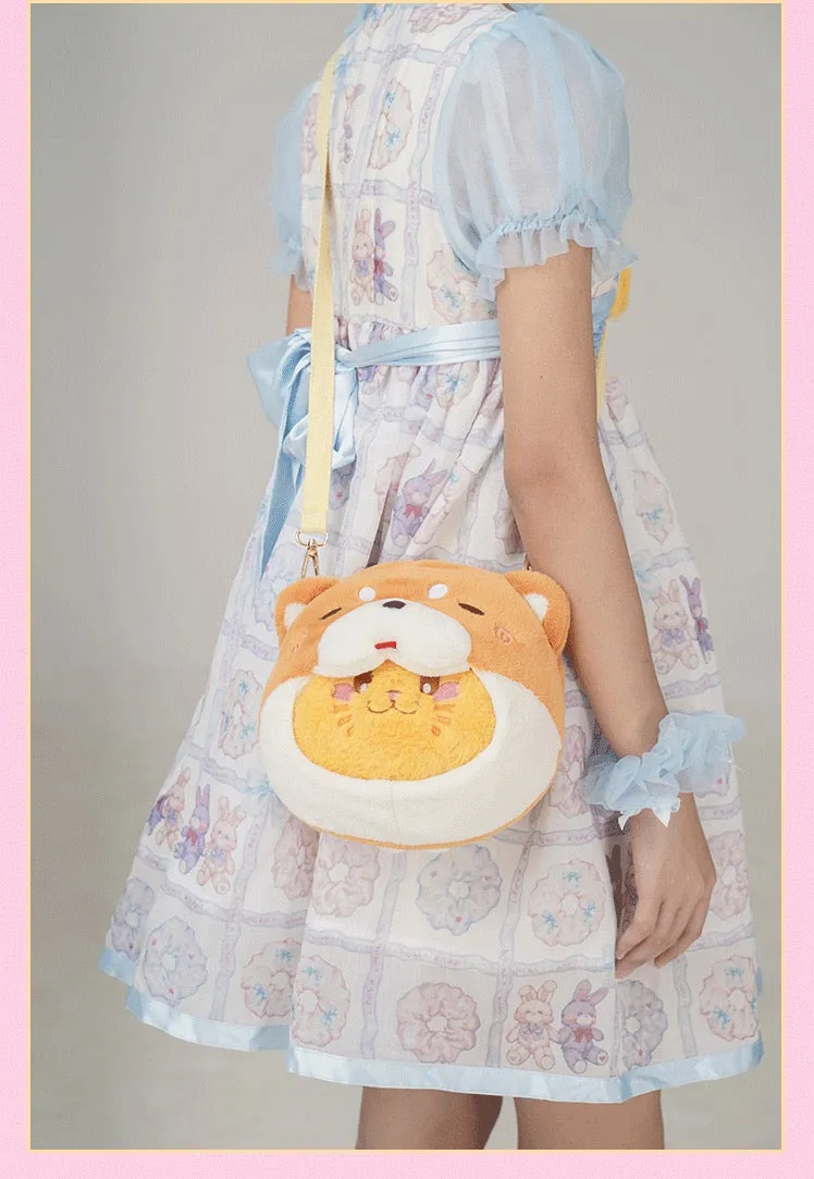 Tangerine Cat plushies bag (you can change its clothes)