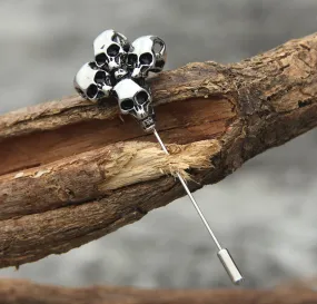 The Charm Skull Brooch