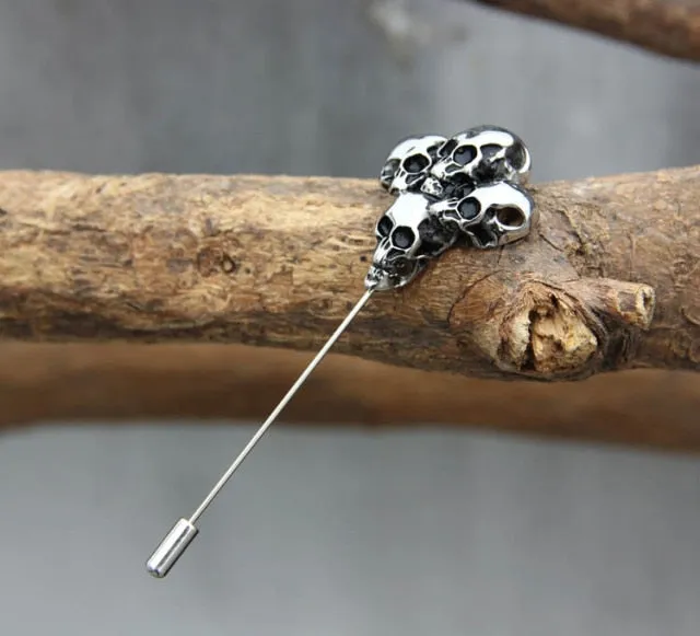 The Charm Skull Brooch