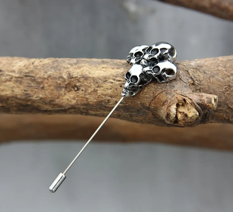 The Charm Skull Brooch