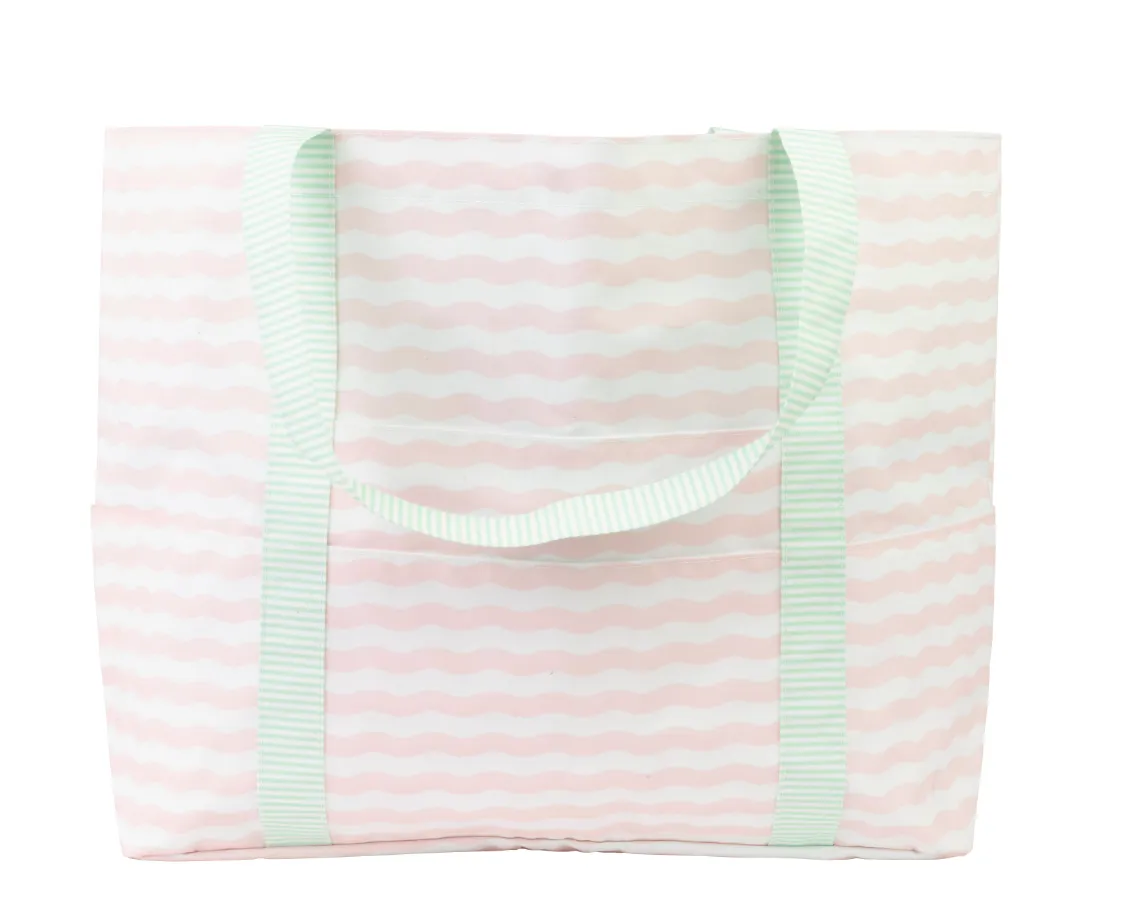 The Summer Bag- Pink and Green