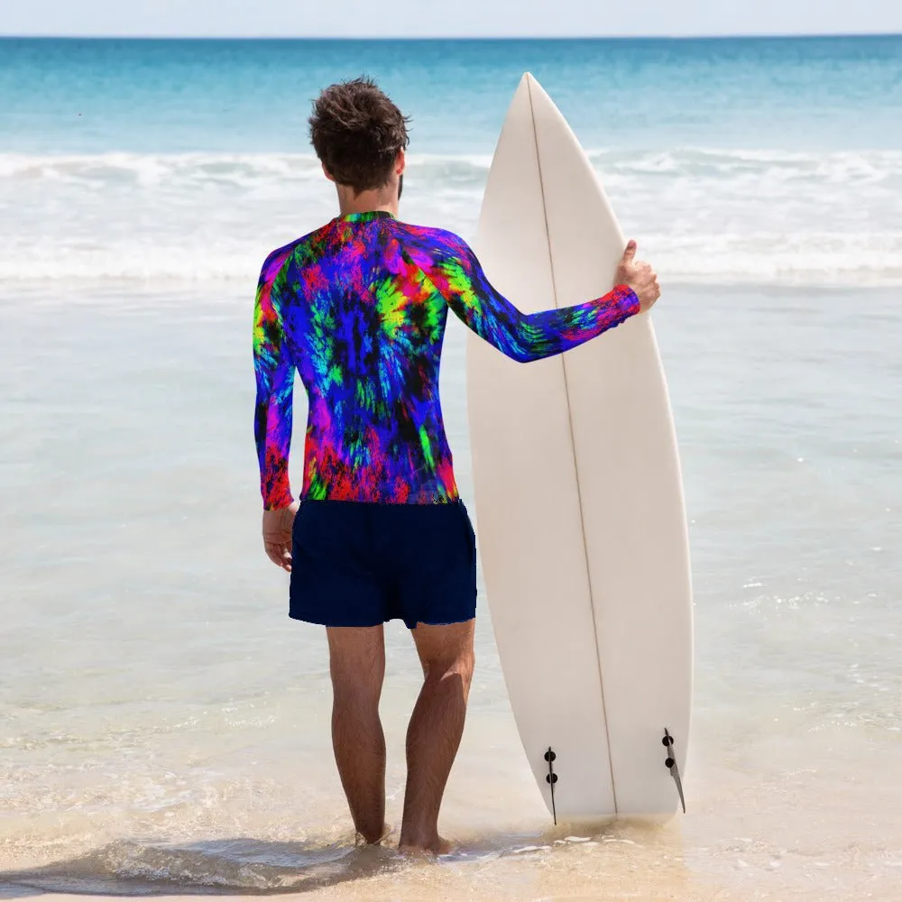 Tie Dye Eye Men's Rash Guard