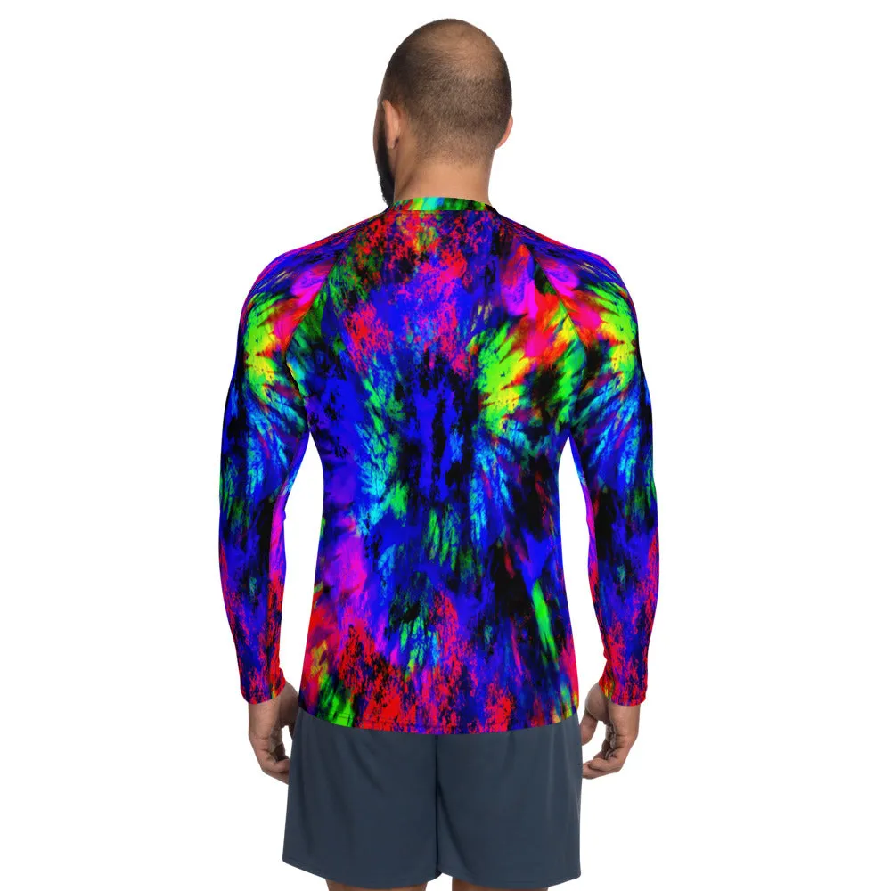 Tie Dye Eye Men's Rash Guard