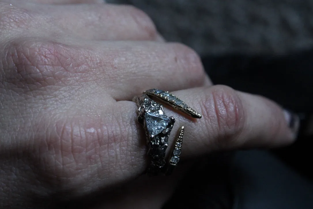Trillion Cut Diamond Ring- Pre Order