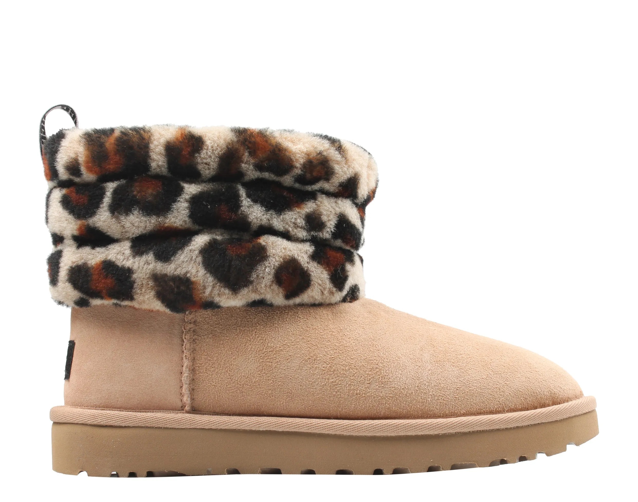 UGG Australia Fluff Mini Quilted Leopard Women's Boots