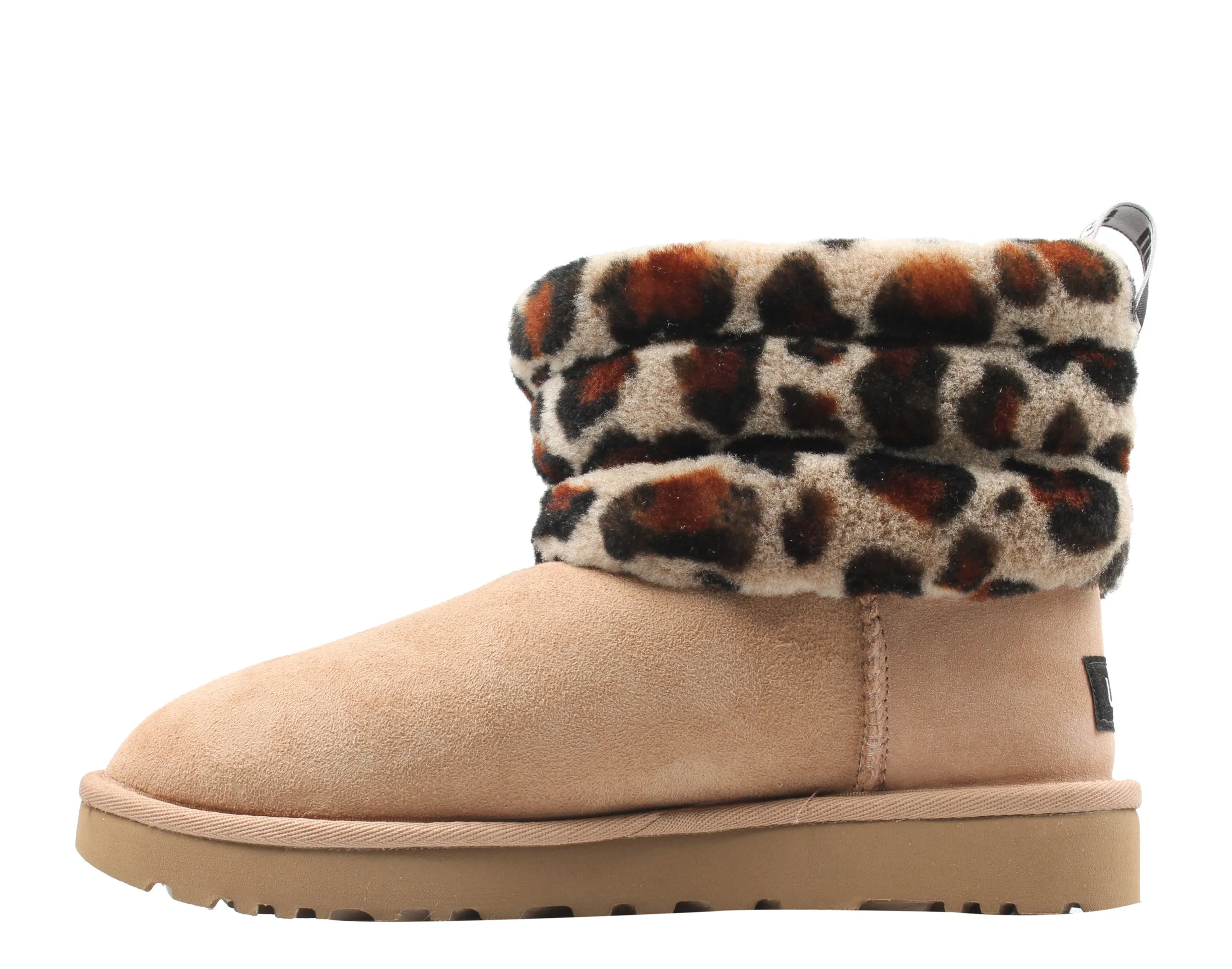 UGG Australia Fluff Mini Quilted Leopard Women's Boots