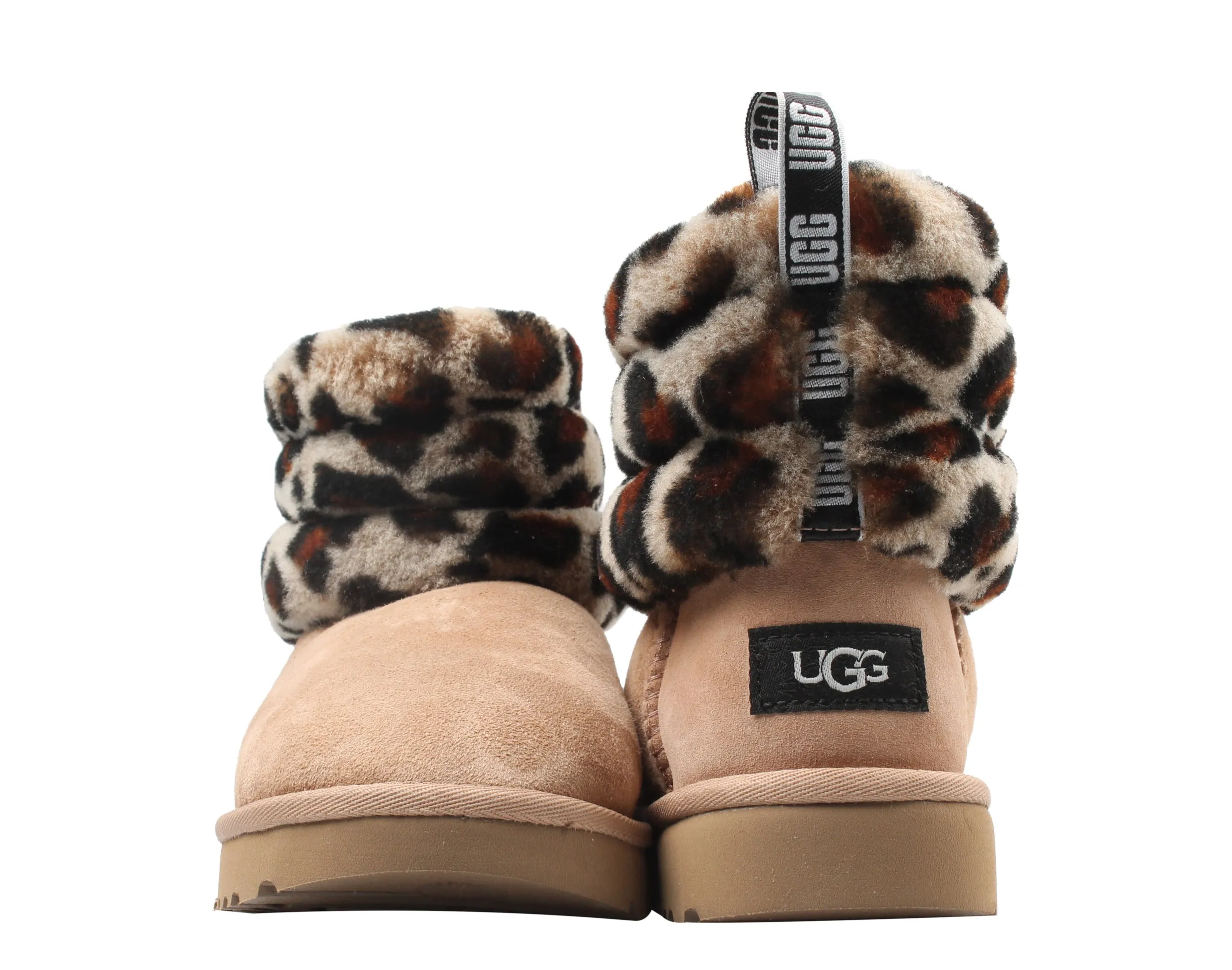 UGG Australia Fluff Mini Quilted Leopard Women's Boots