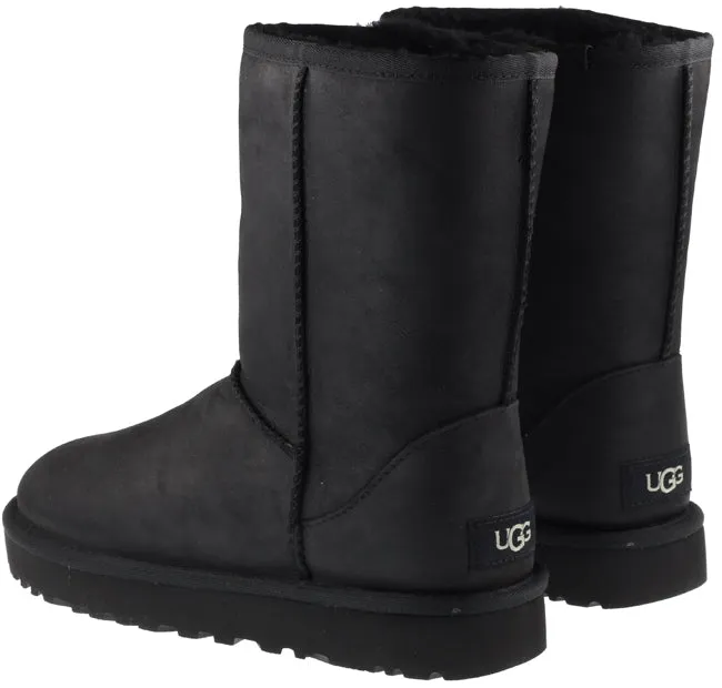 Ugg Boots Womens Classic Short Leather Black