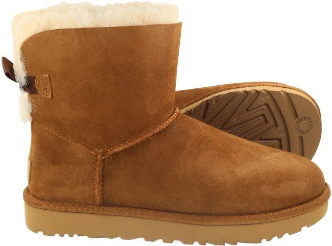 Ugg Boots Womens Mini Bailey Bow II Chestnut