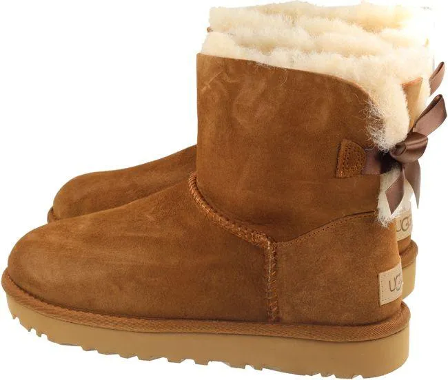 Ugg Boots Womens Mini Bailey Bow II Chestnut