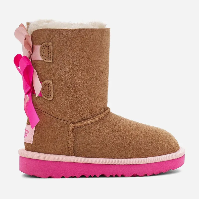 UGG Kid's Bailey Bow Ii Boot Chestnut Size 4