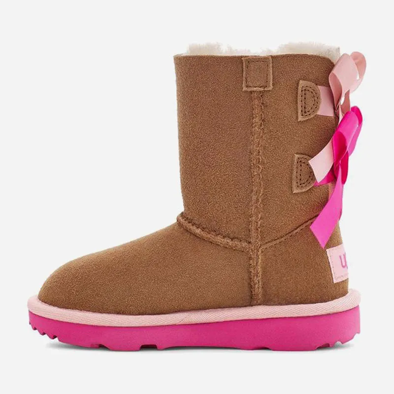 UGG Kid's Bailey Bow Ii Boot Chestnut Size 4