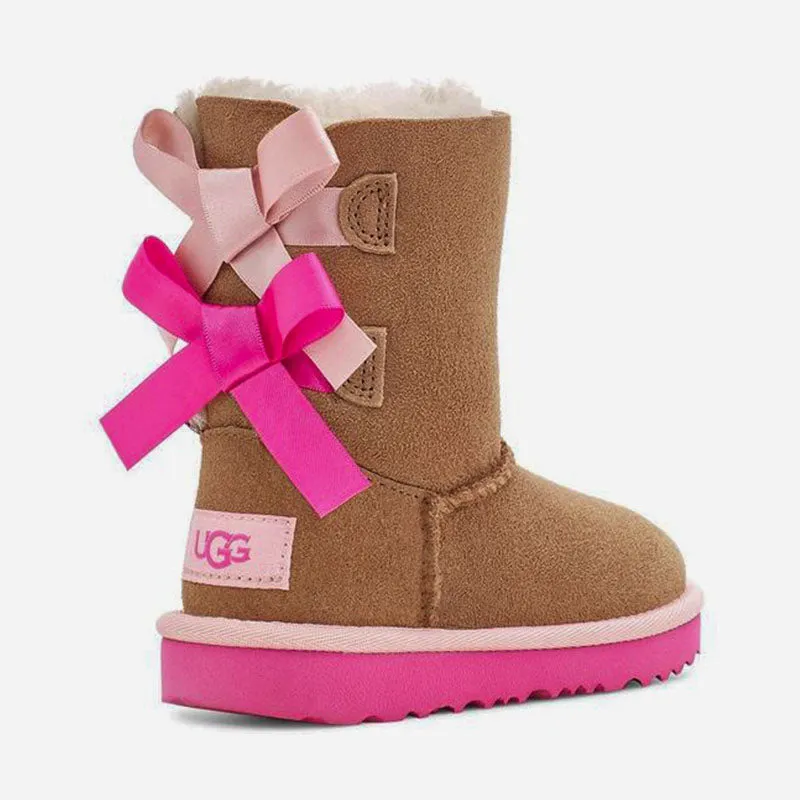 UGG Kid's Bailey Bow Ii Boot Chestnut Size 4