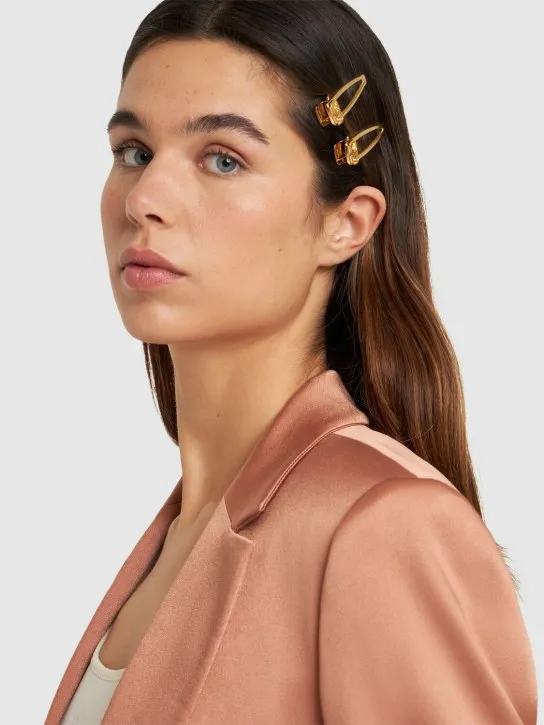 Valentino Garavani   V logo hair clip 