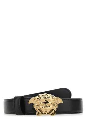 Versace Black Leather Belt