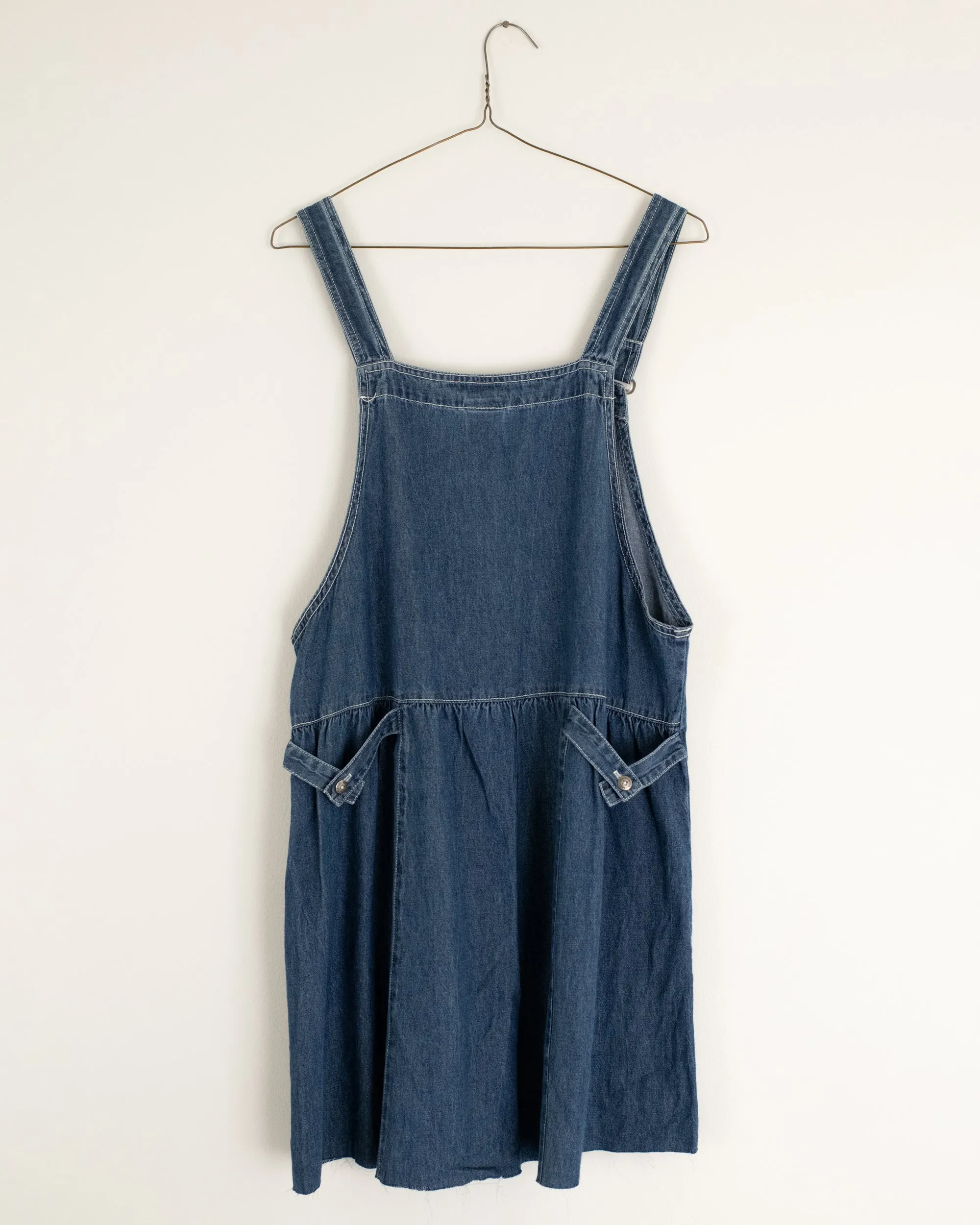 Vintage Denim Overall Dress (S/M)