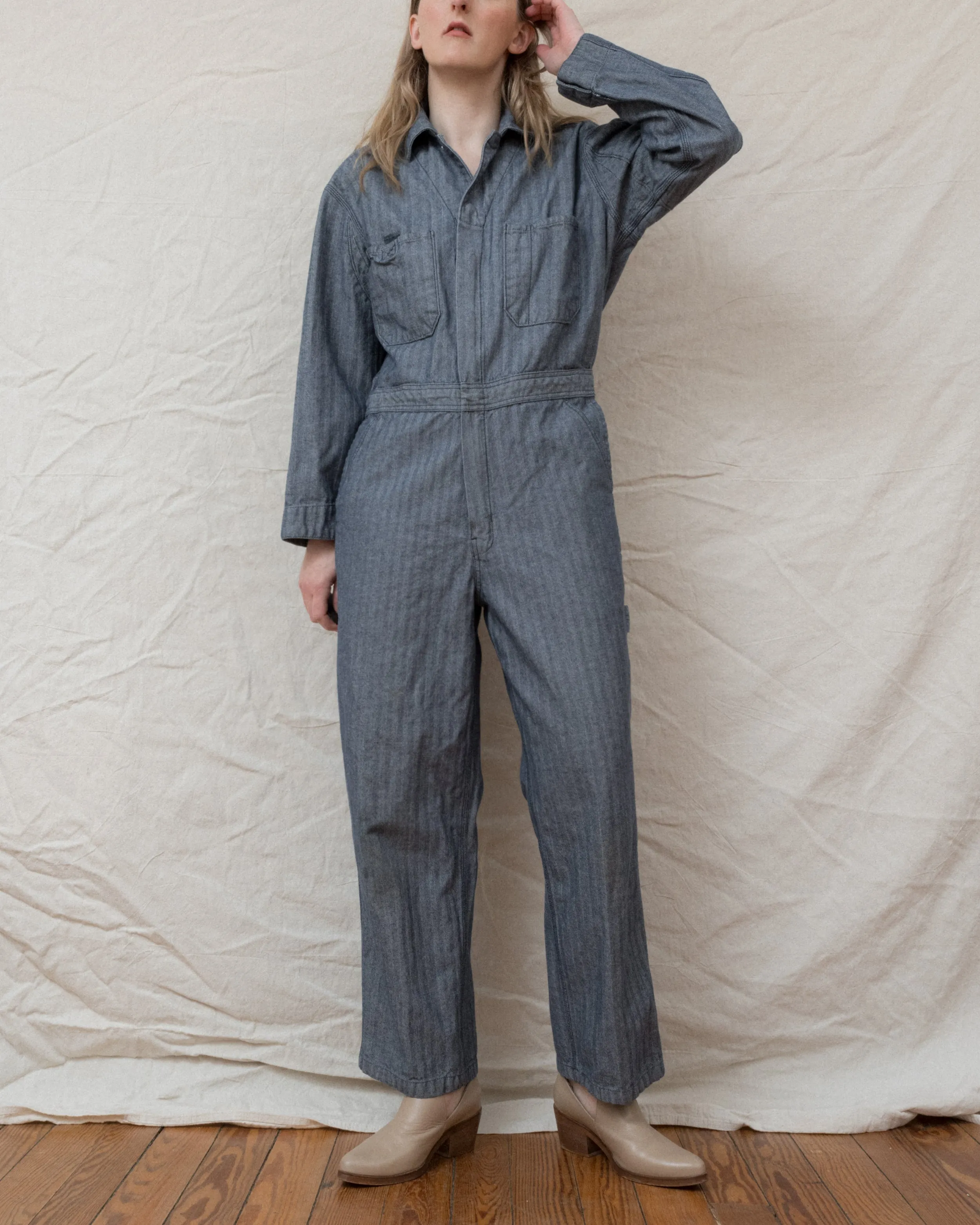 Vintage Herringbone Overalls (S-L)