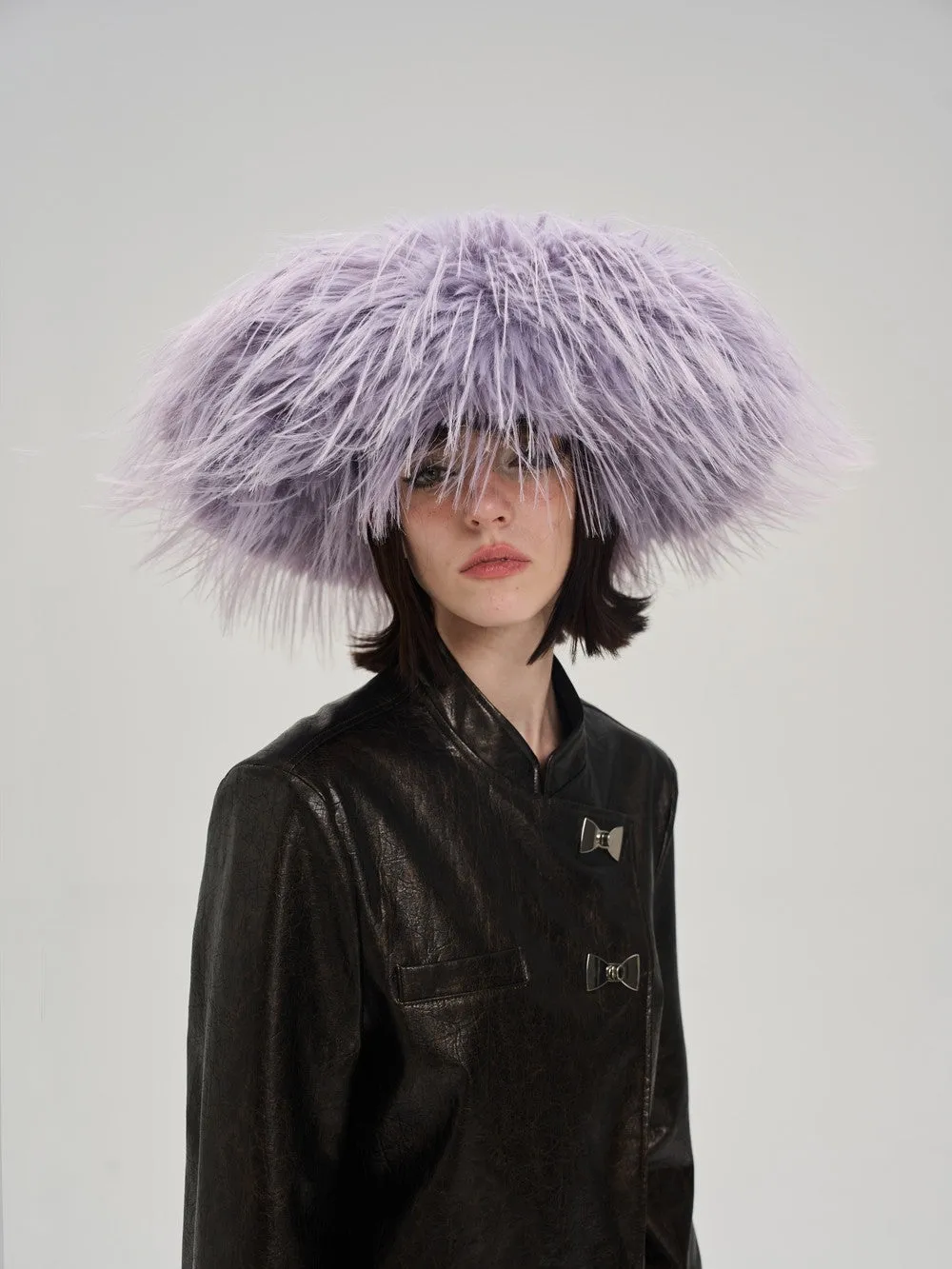 Volume-Fur Elegant Nichi Conspicuous Occasion Hat