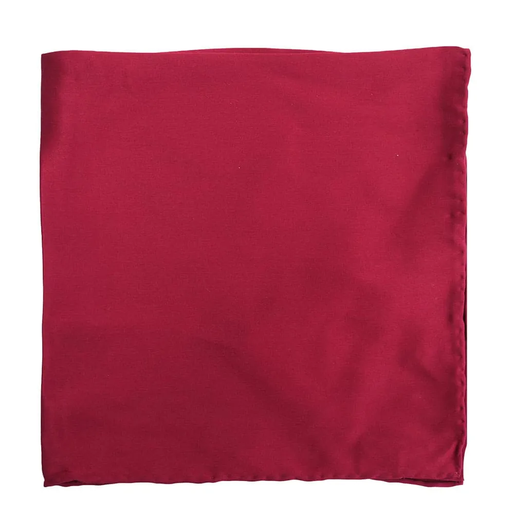 WARWICKS Silk Burgundy Pocket Square Set | Menswear Online