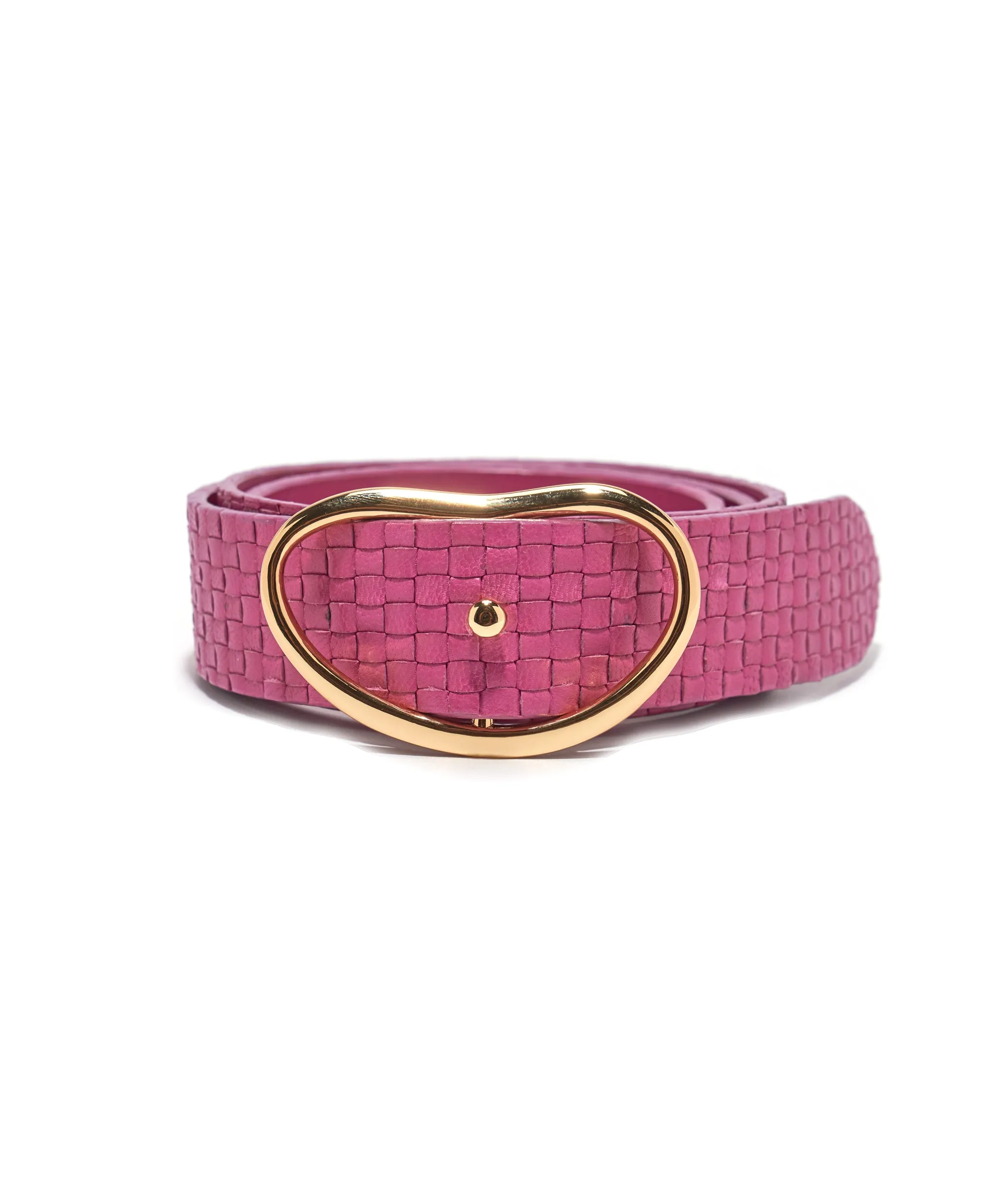 Wide Georgia Belt in Flamingo Weave