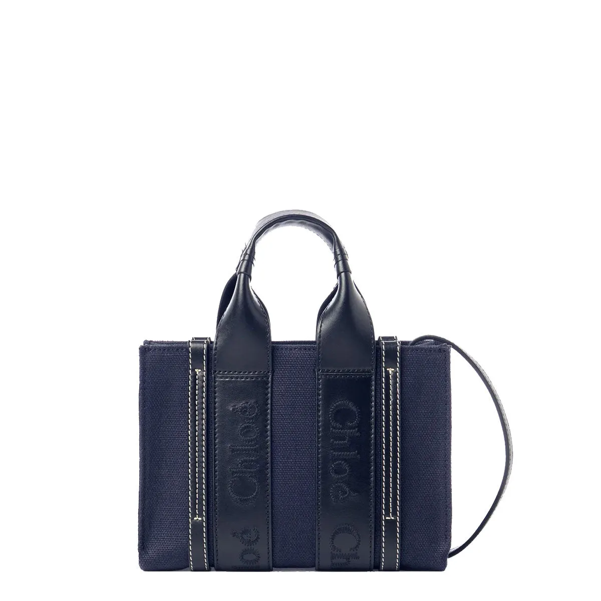 Woody Tote Mini Strap, Denim