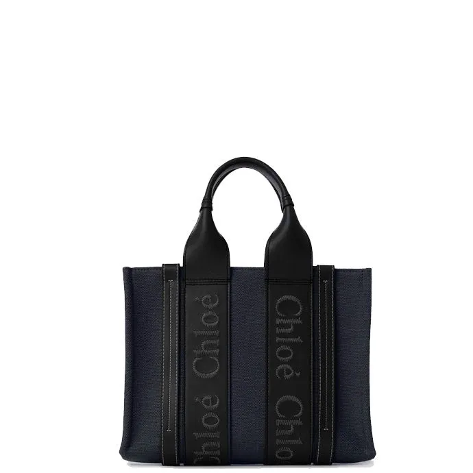 Woody Tote Small Strap, Denim