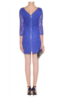 Zarita Lace Dress Blue