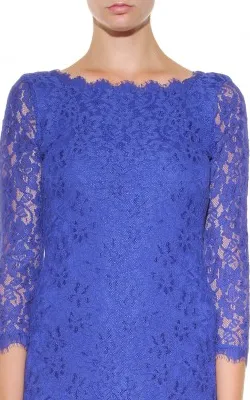 Zarita Lace Dress Blue